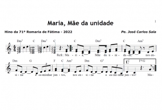 Partitura - HINO ROMARIA DE F...