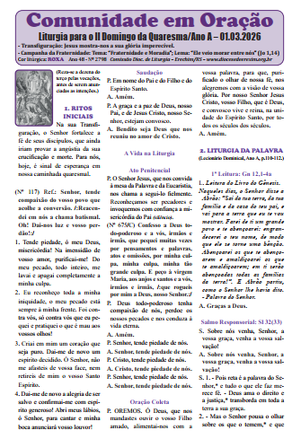 Capa Missas Março 2026