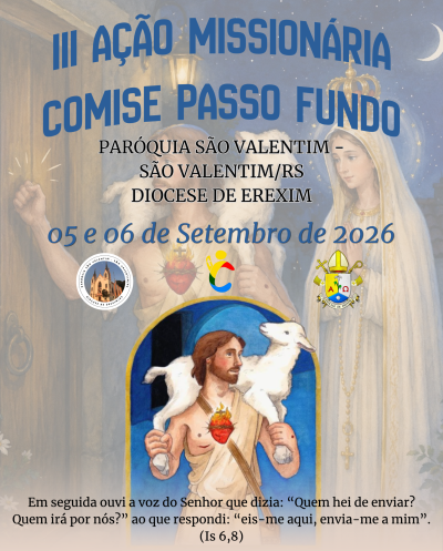 Banner da III Ação Missionária do COMISE Passo Fundo 2026